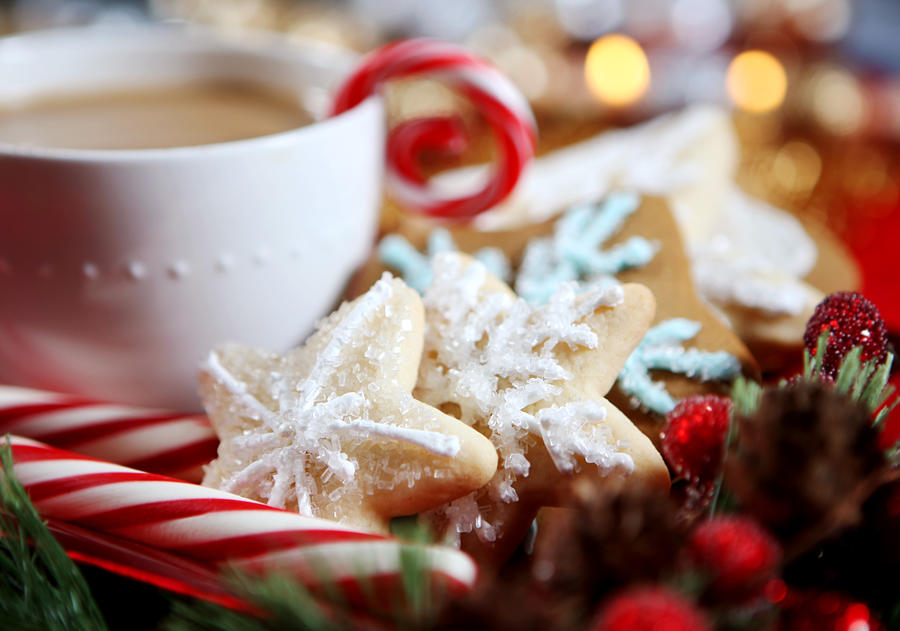 Christmas- cookies and hot chocolate #1 Photograph by Kirin_photo