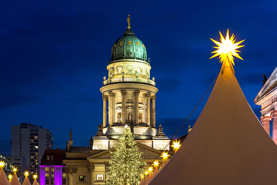 Christmas market at the Gendarmenmarkt (Berlin, Germany) #1 Photograph by Fhm