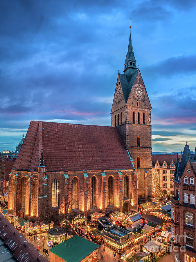 Christmas market in Hannover Photograph by Michael Abid