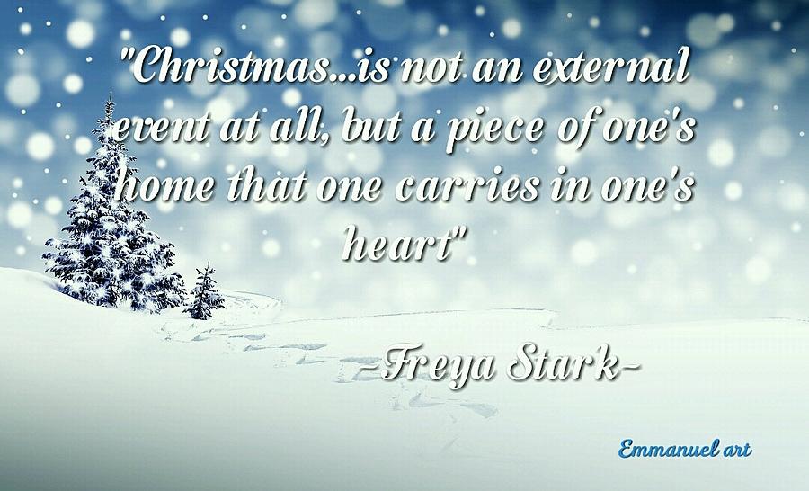 Christmas Quote Digital Art by Emmanuel Soromtochukwu - Fine Art America