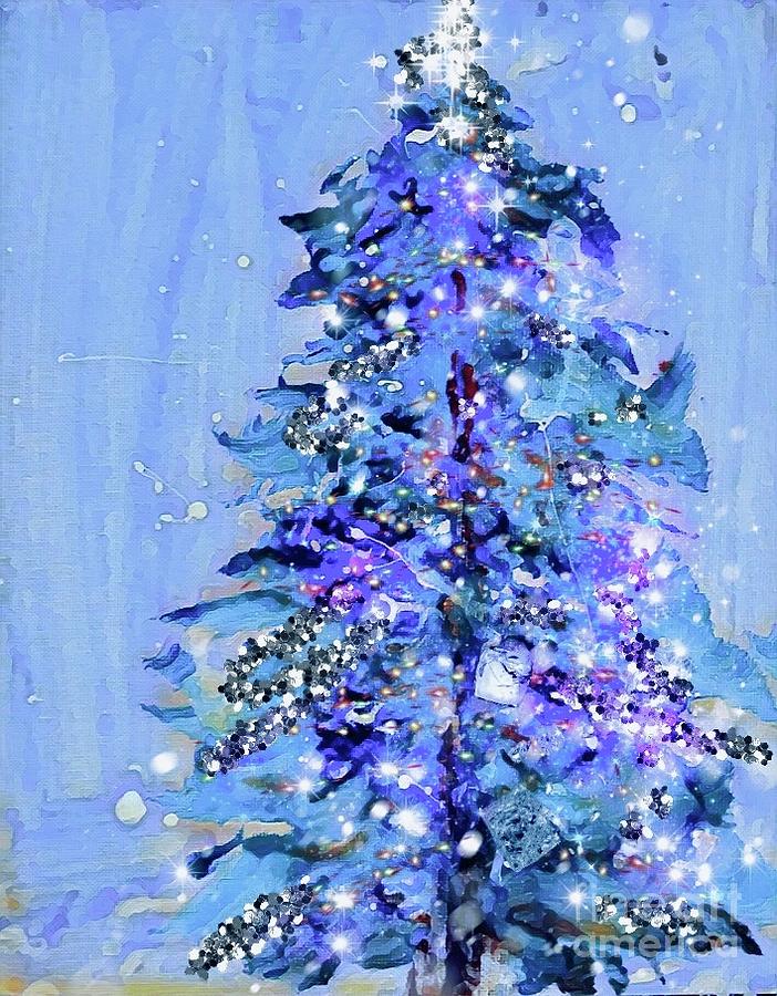 Christmas Tree  #1 Mixed Media by Lavender Liu