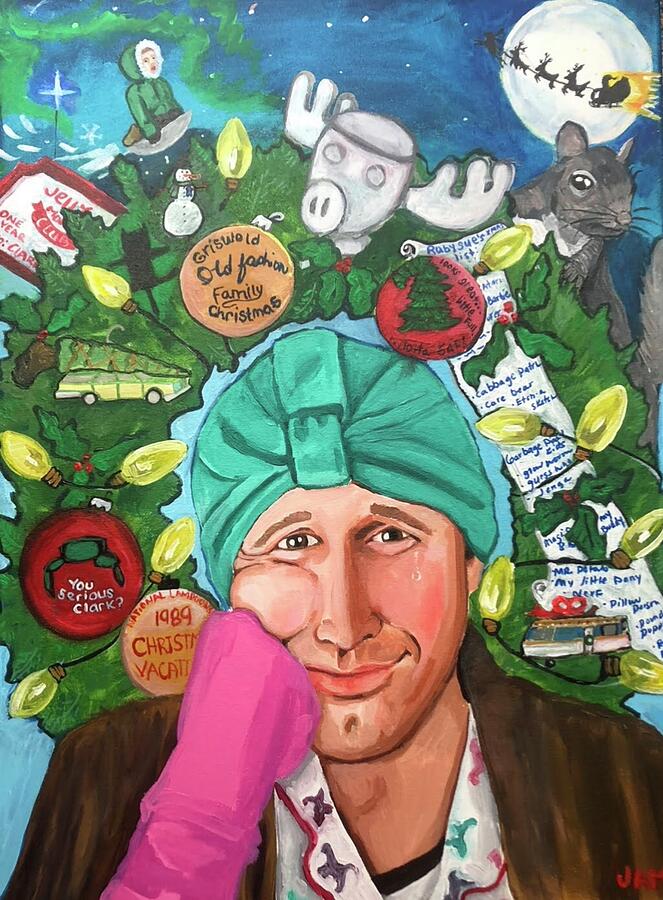 Christmas Vacation #1 Painting by Jam Art Christmas Vacation #1 Painting by Jam Art