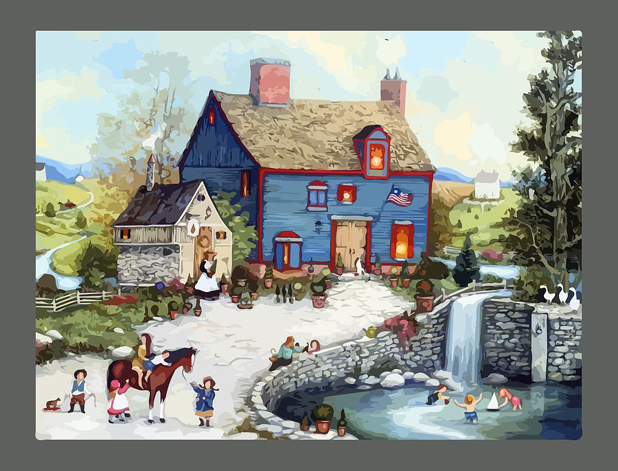 Christmas Village #1 Digital Art by James Inlow