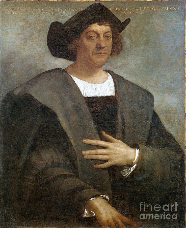 Christopher Columbus #1 Painting by Sebastiano del Piombo