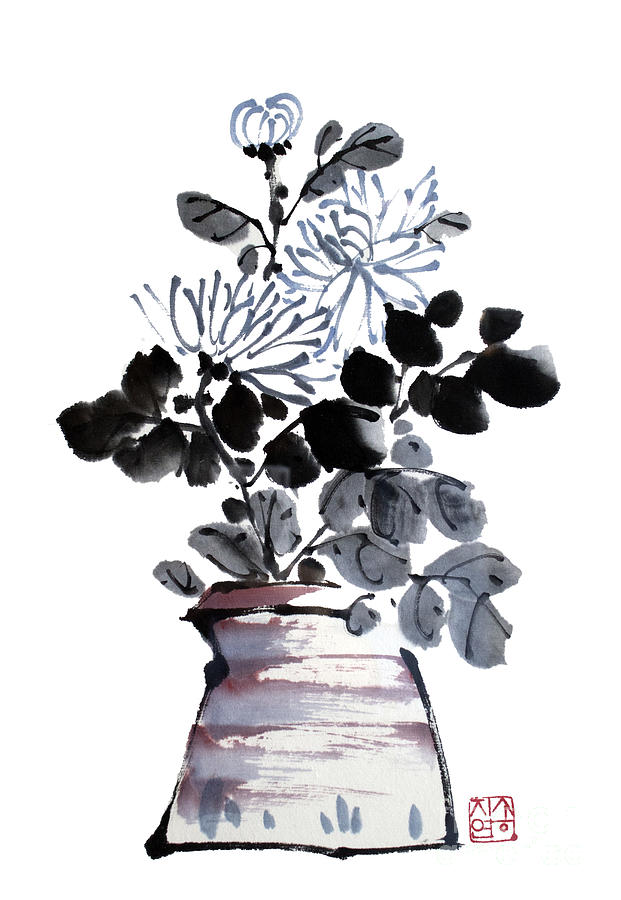 Chrysanthemum Painting by Ji Yeon Song - Fine Art America