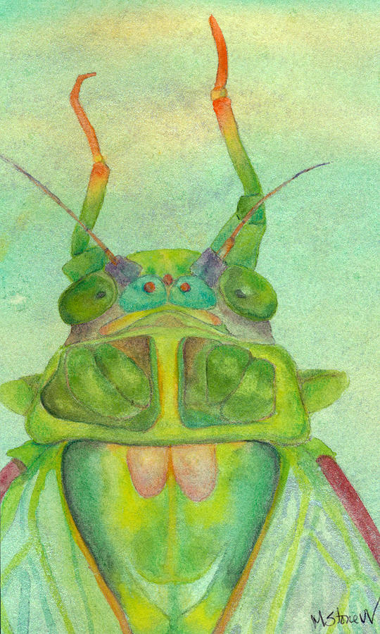 Portrait of Cicada Painting by Marie Stone-van Vuuren