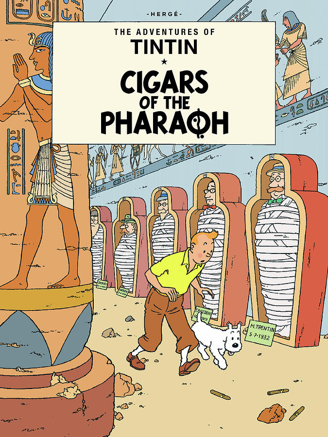 Adventures Of Tintin Drawing - Cigars of The Pharaoh by Hegre