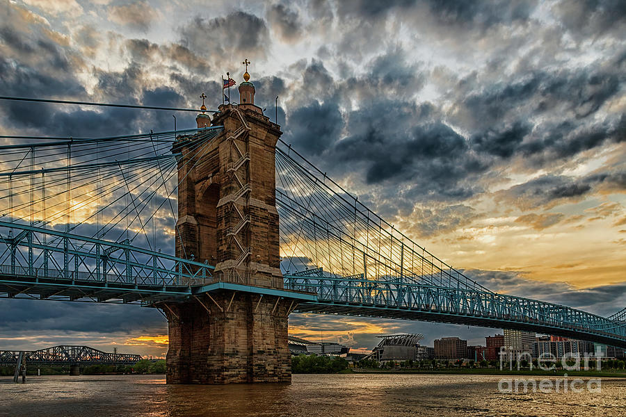 Cincinnati Roebling Bridge #1 Photograph by Teresa Jack