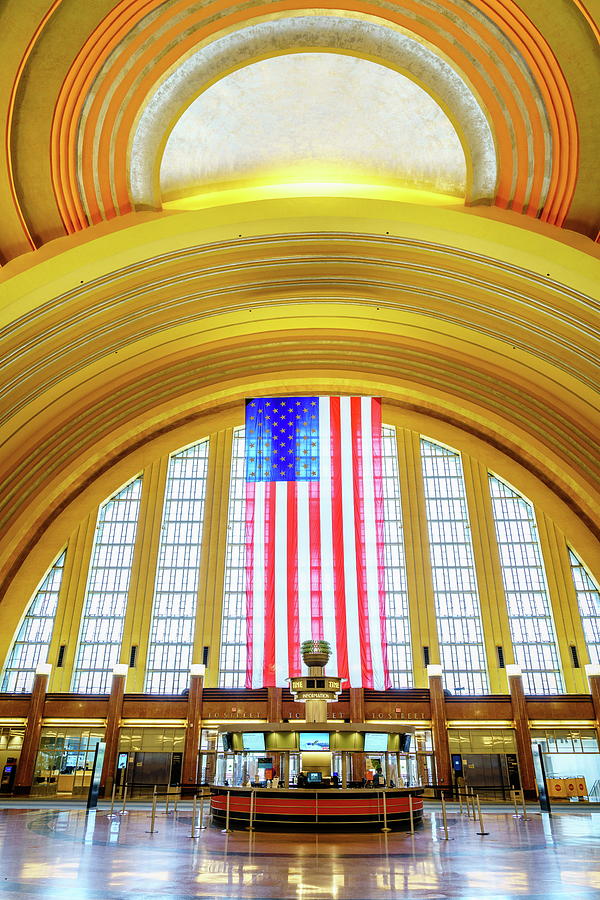 Cincinnati Union Terminal interior Photograph by Alexey Stiop