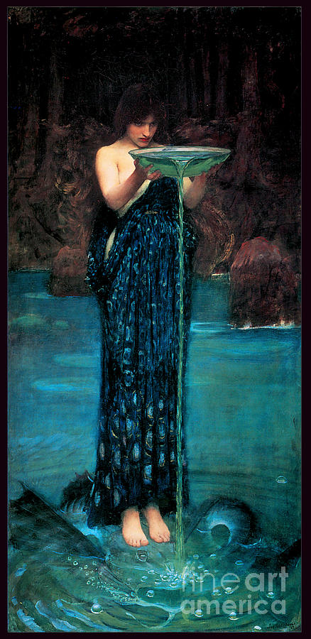 Circe Invidiosa 1892 #1 Painting by John William Waterhouse Circe Invidiosa 1892 #1 Painting by John William Waterhouse