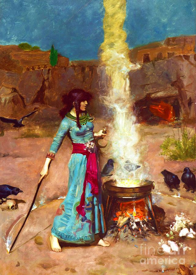 Circle of Magic #1 Painting by John William Waterhouse