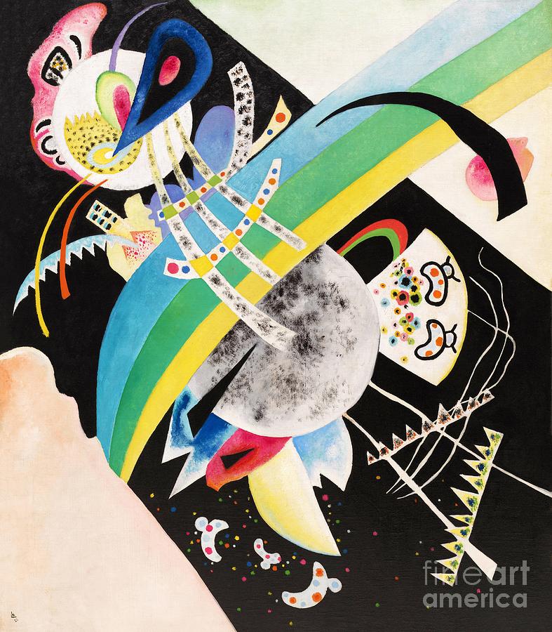 Circle on Black #1 Painting by Wassily Kandinsky