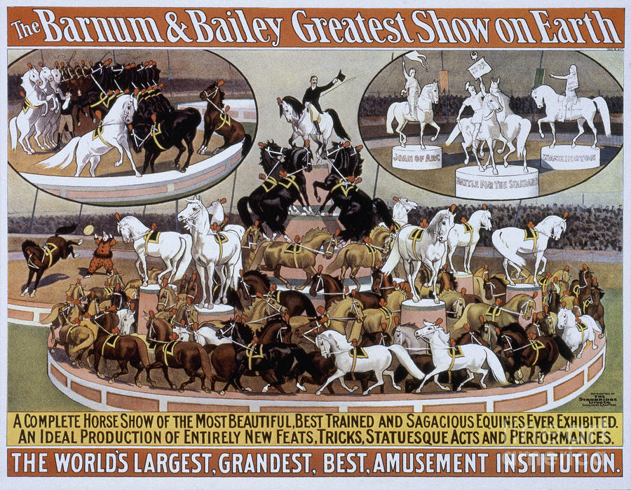 Circus Poster, 1903 #1 Drawing by Granger