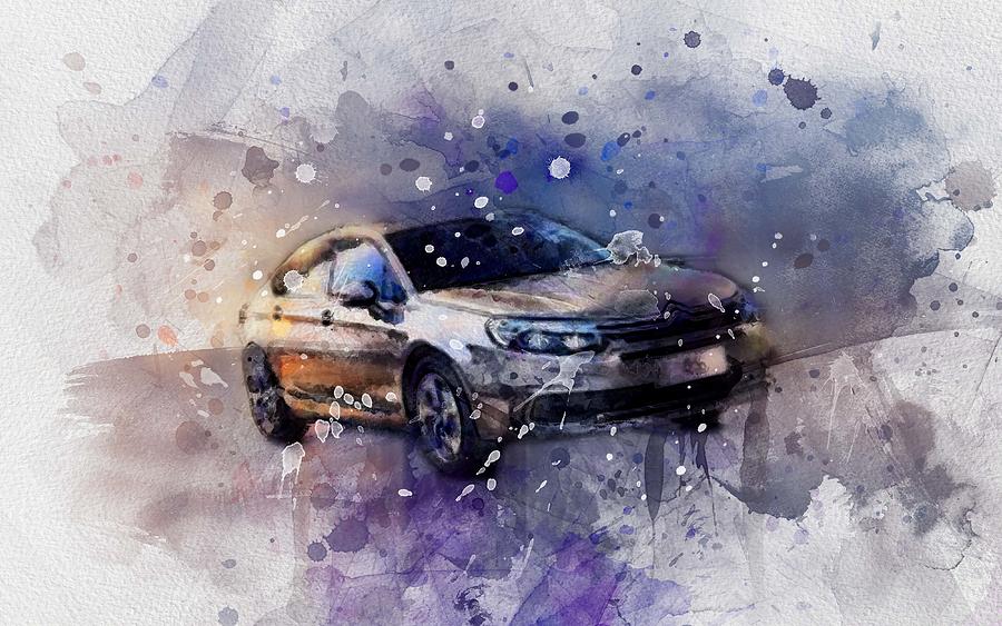 Citroen C5 Street 2018 Cars Motion New C5 Digital Art by Bren Denprice ...