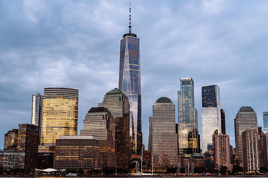 Cityscape of Financial District of New York Photograph by JJF ...