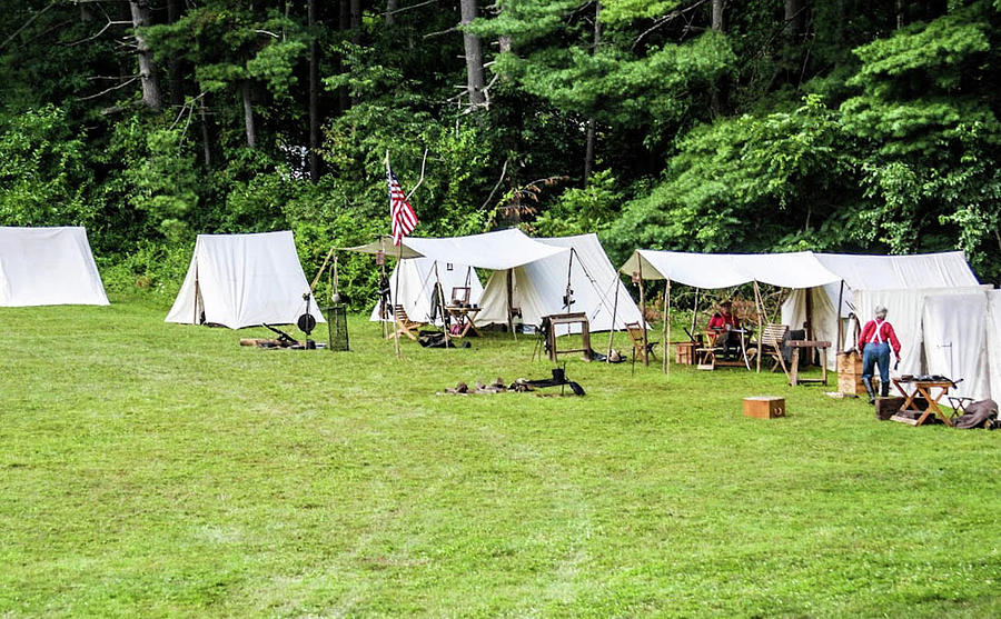 Civil War Encampment Photograph by William E Rogers - Fine Art America