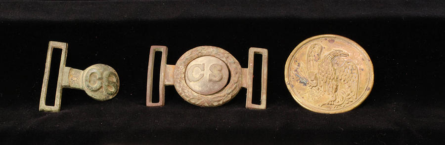 Civil War Era Confederate Belt Buckles Dug At Battle of Franklin