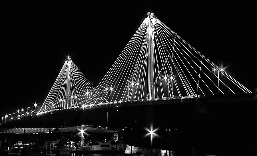 Clark Bridge Night #2 Photograph by David Coblitz