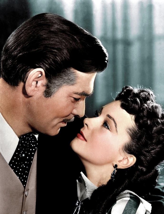 Clark Gable and Vivien Leigh #1 Photograph by Movie World Posters