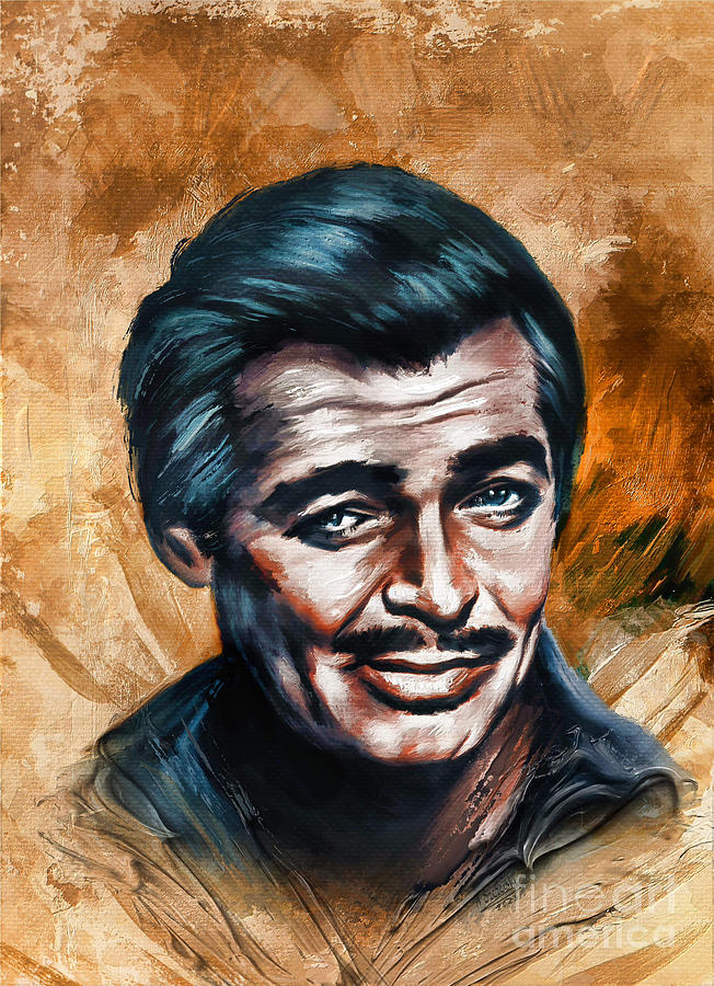 Clark Gable #1 Digital Art by Andrzej Szczerski