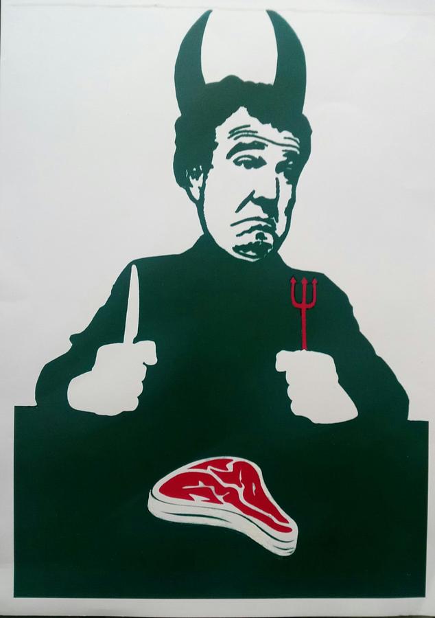 Jeremy Clarkson as I only asked for a steak Digital Art by Colin Lutman