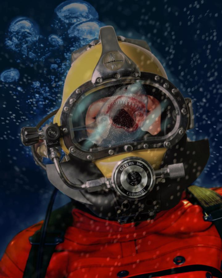 Scuba Digital Art - Clash With Reality by Robert Fenwick May Jr Scuba Digital Art - Clash With Reality by Robert Fenwick May Jr