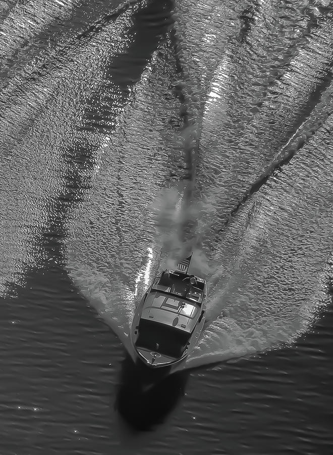 Classic Chris Craft Aerial #2 Photograph by Steven Lapkin