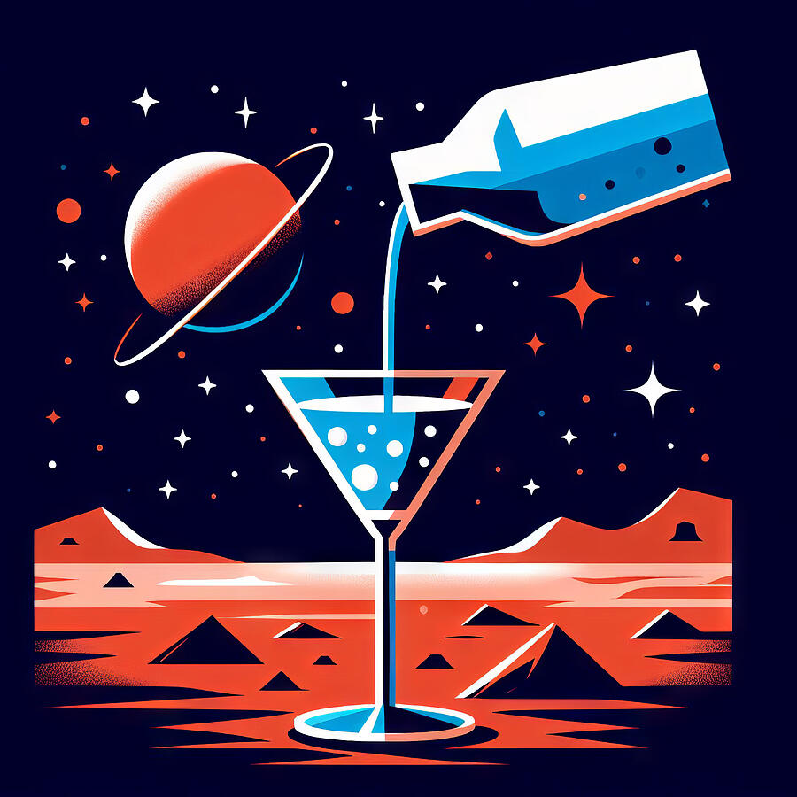 Classic Cosmic Cocktail Digital Art