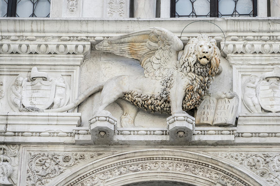 Classic Venetian - Saint Mark Winged Lion Leone Alato di San Marco  Photograph by Georgia Mizuleva