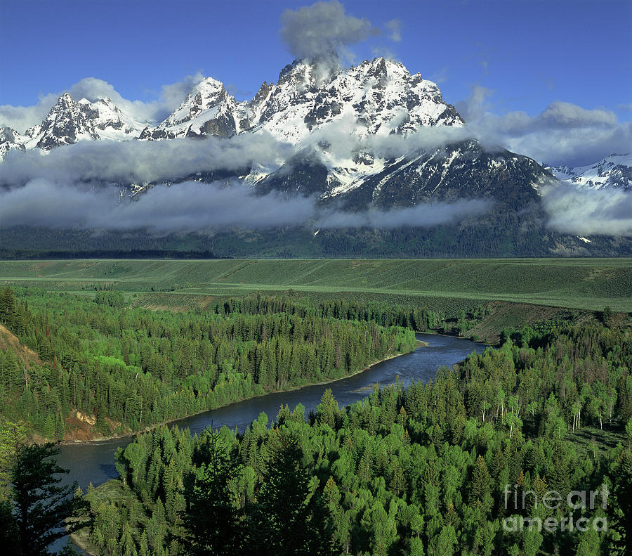 Clearing Storm Snake River Overlook Grand Tetons Np Photograph by Dave Welling