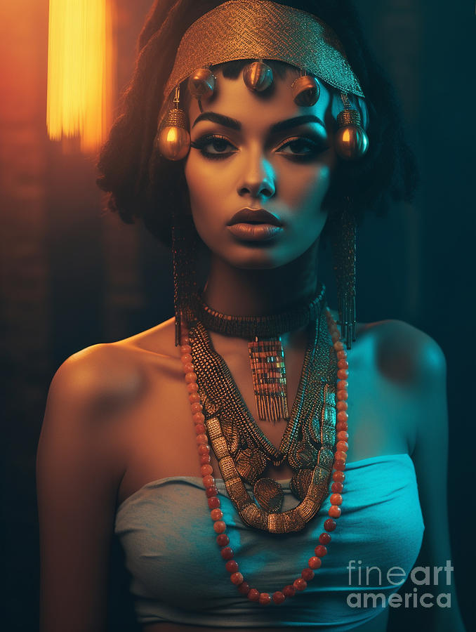 Cleopatra  Surreal  Cinematic  Minimalistic  Shot  By Asar Studios Painting