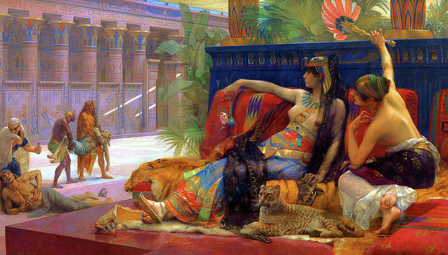 Cleopatra Testing Poisons on Condemned Prisoners #1 Painting by Jon ...