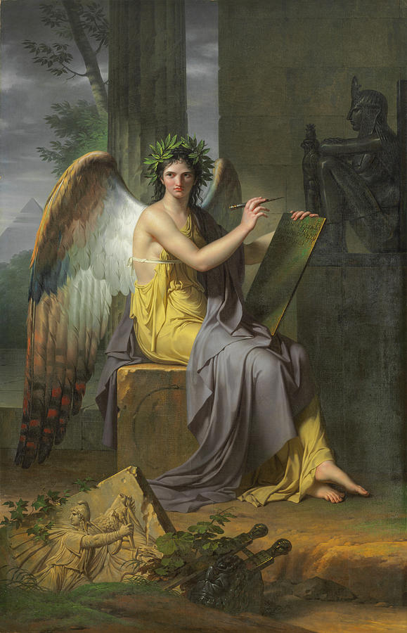 Clio, Muse of History #1 Painting by Charles Meynier