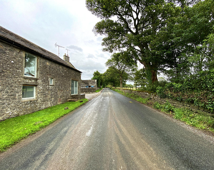 Clitheroe to Skipton road in Eshton, UK Photograph by Derek Oldfield