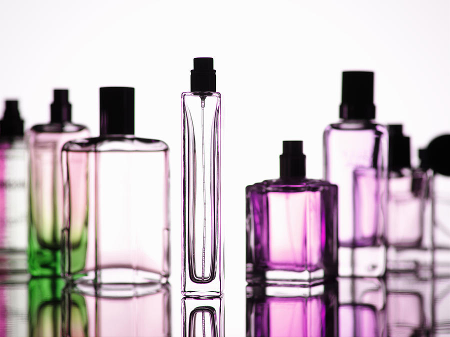 Close up of perfume bottles #1 Photograph by Walter Zerla