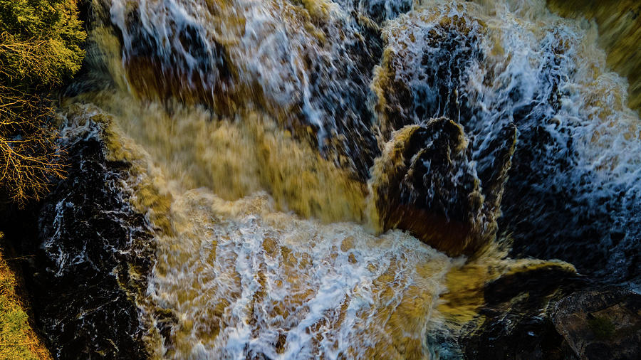 Close up of Tahquamenon Lower Falls #1 Photograph by Eldon McGraw