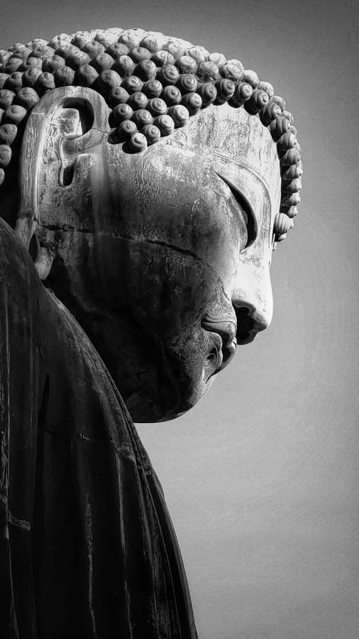 Close-up of the Great Buddha of Kamakura #1 Photograph by Adelaide Lin