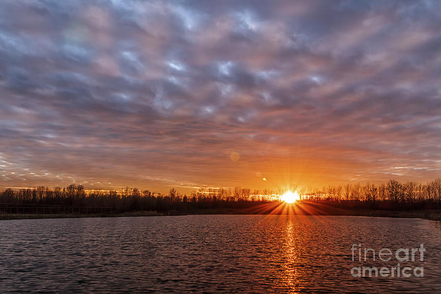 Cloudy Sunset Ohio Photograph by Teresa Jack - Fine Art America