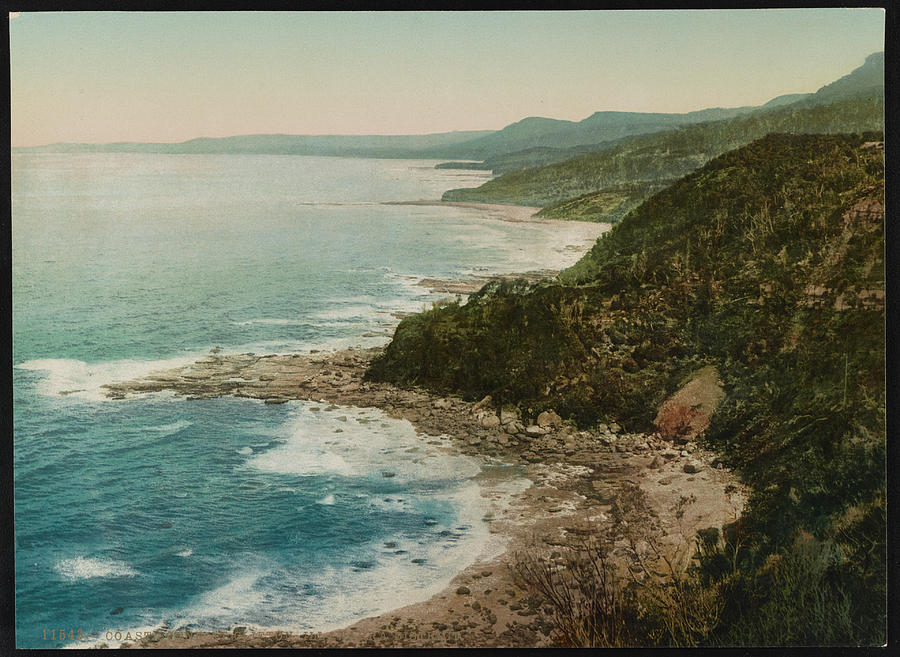 Coast Scene At Clifton Illawarra District C8ae37 #1 Painting by MotionAge Designs