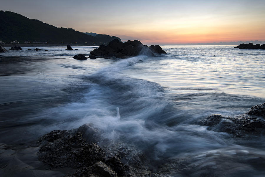 Coastal stone trench of Laomei coast in Yilan, Taiwan #1 Photograph by Alan Lin Coastal stone trench of Laomei coast in Yilan, Taiwan #1 Photograph by Alan Lin