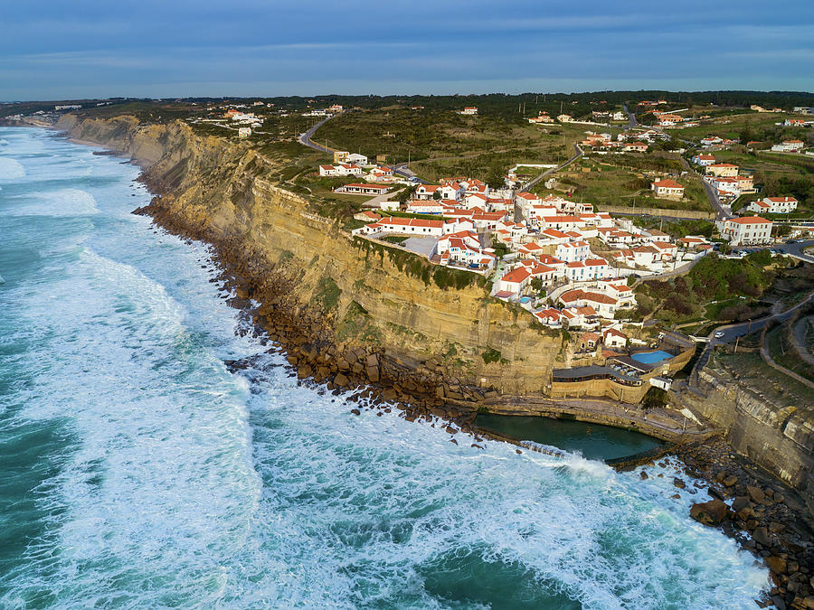 Coastal town Azenhas do Mar in Portugal #1 Photograph by Mikhail Kokhanchikov