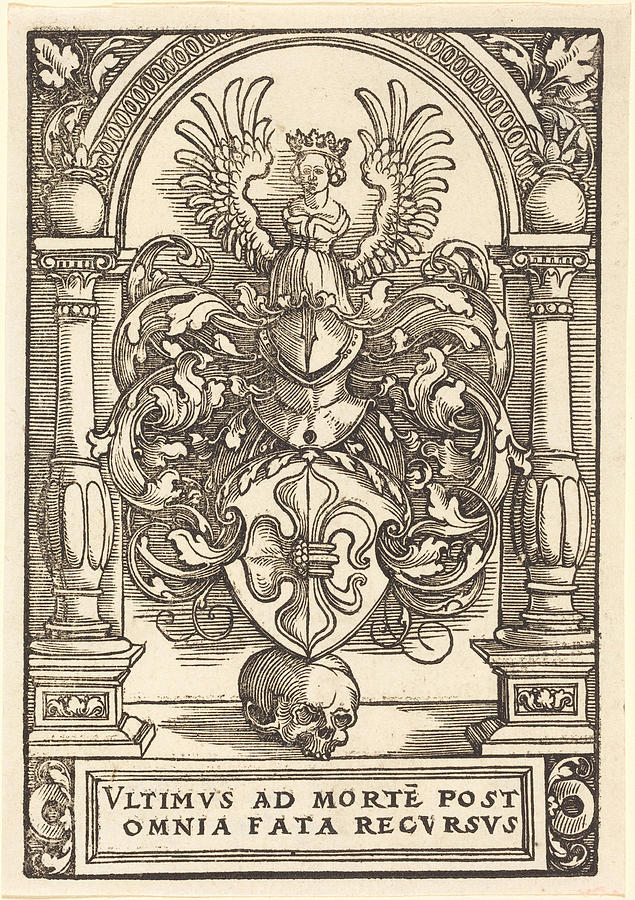 Coat of Arms of Lazarus Spengler Drawing by Sebald Beham - Fine Art America