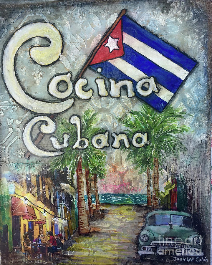 Cocina Cubana Mixed Media by Janis Lee Colon