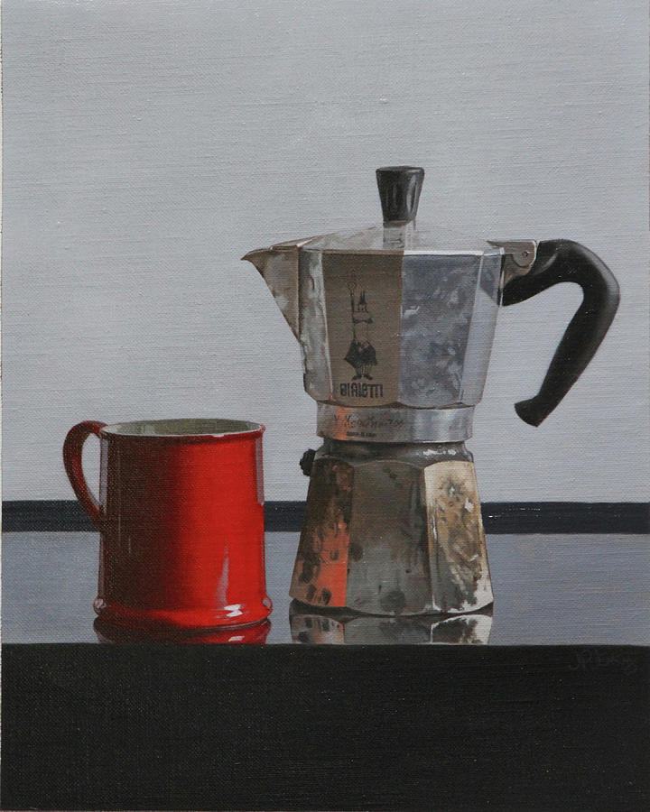 Coffee Meet #2 Painting by Jason Patrick Jenkins