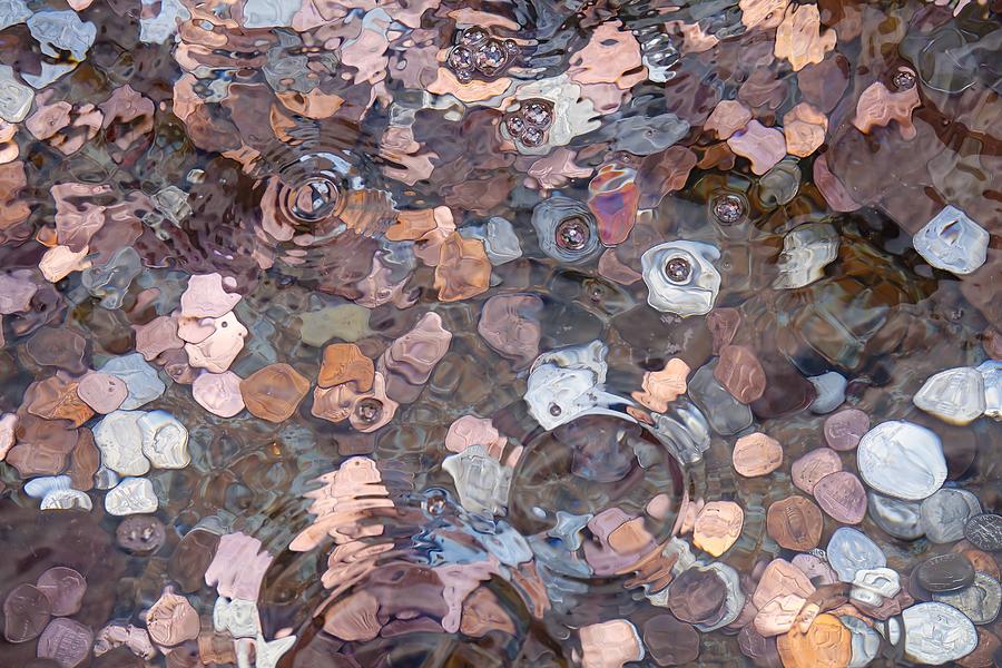 Coins in a Wishing Well #1 Photograph by Patricia Marroquin