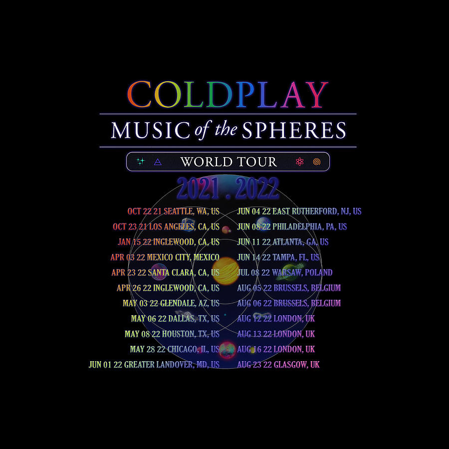 Coldplay Music Of The Spheres World #1 Digital Art by Tuli Hadok - Fine ...