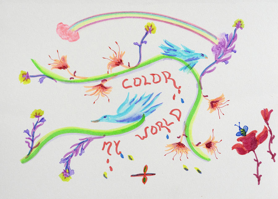 Color My World #1 Painting by Meryl Goudey