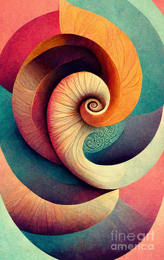 Spiral Digital Art - Color spirals #1 by Sabantha