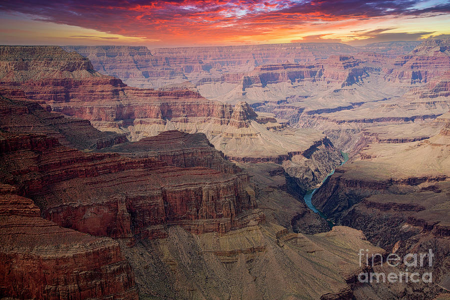 Grand Canyon National Park Photograph - Colorado River Flow Thru Grand Canyon  #1 by Chuck Kuhn