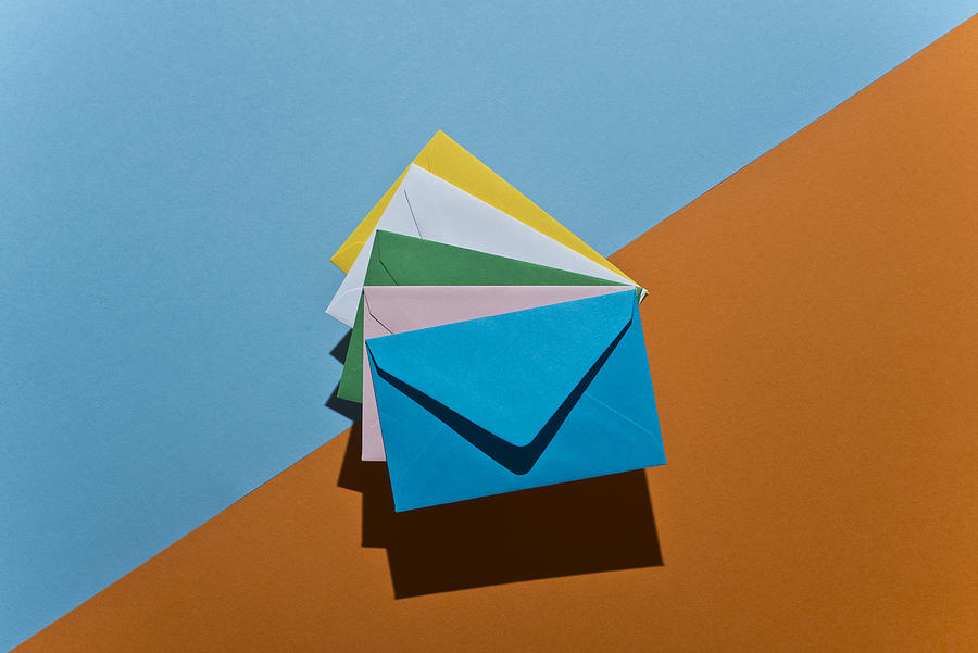 Colored envelopes #1 Photograph by Francesco Carta fotografo